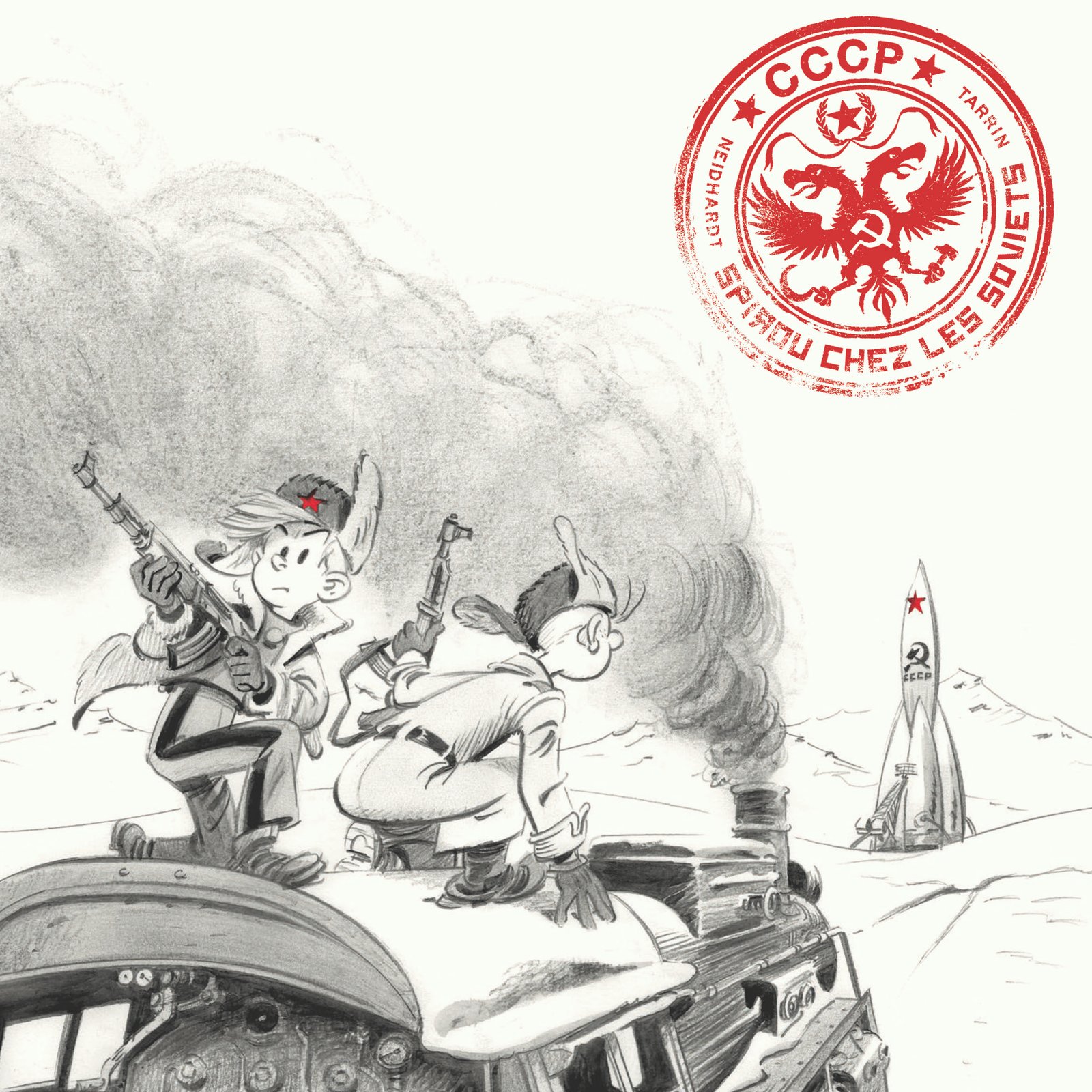 Spirou chez les Soviets-version crayonnée Spirou chez les Soviets-version crayonnée