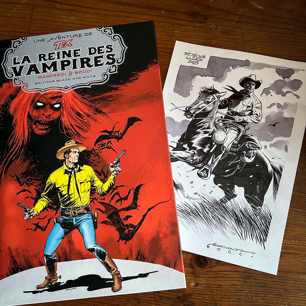 TEX 8 La Reine des Vampires version avec commission Editions Black and White